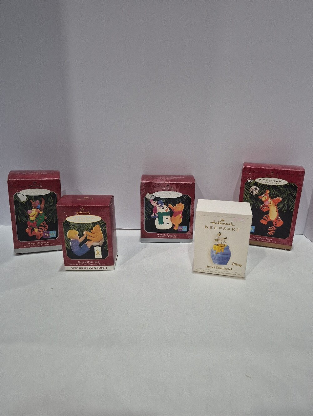 Vintage Hallmark Keepsake Winnie The Pooh & Tigger Christmas Ornaments Lot